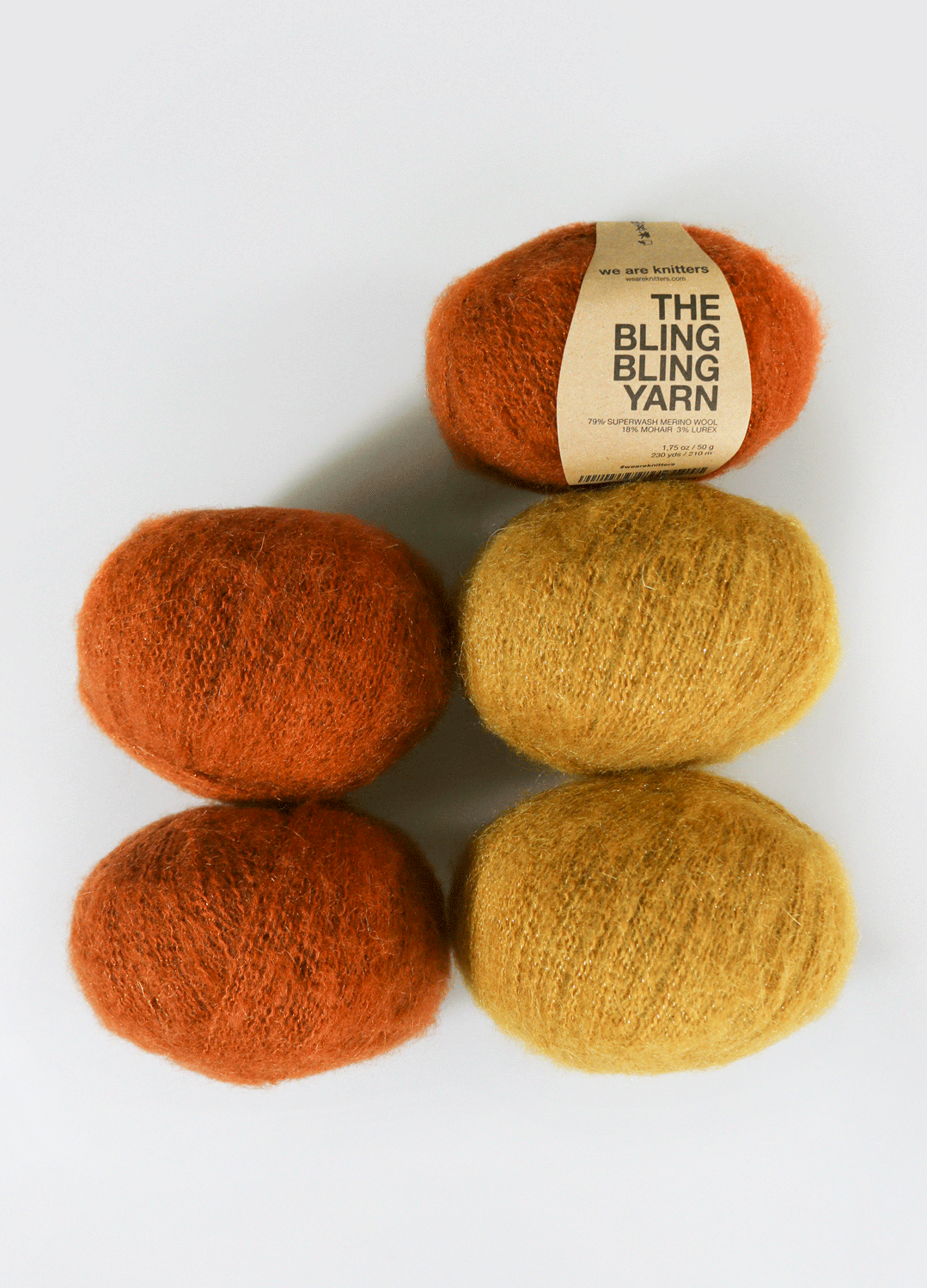 Pack di 5 gomitoli di Bling Bling Yarn