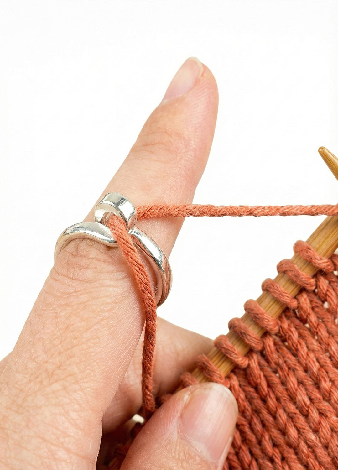 The Smooth Stitch Ring - Yarn Tension Ring