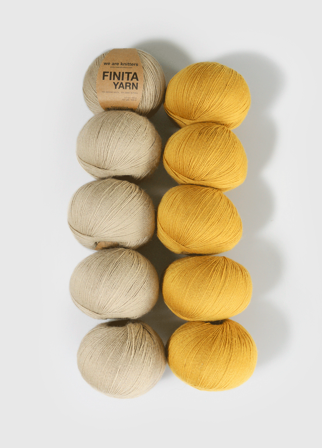 Pack di 10 gomitoli di Finita Yarn