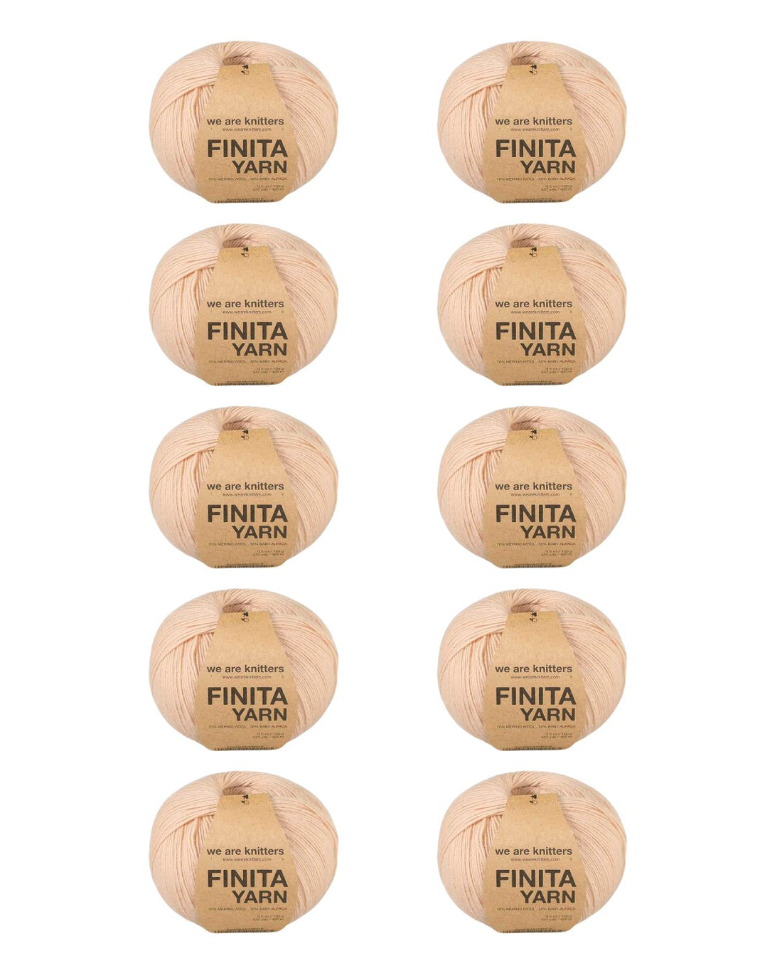 Pack di 10 gomitoli di Finita Yarn
