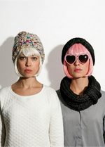 2 Kits Bundle @trustthemojo | The Blueberry Muffin Snood and Headband + Milkshake beanie - Yummy Yarn Version
