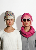 2 Kits Bundle @trustthemojo | The Blueberry Muffin Snood and Headband + Milkshake beanie - Yummy Yarn Version