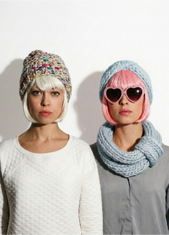 2 Kits Bundle @trustthemojo | The Blueberry Muffin Snood and Headband + Milkshake beanie - Yummy Yarn Version
