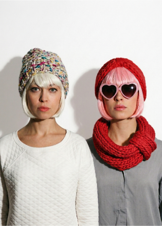 2 Kits Bundle @trustthemojo | The Blueberry Muffin Snood and Headband + Milkshake beanie - Yummy Yarn Version