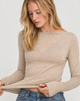 Maglia ultra morbida con scollo a barchetta e cashmere - Viola (Prossimamente)