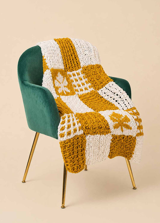 Autumn Leaves Stitch Sampler Blanket Kit – Versione Yummy