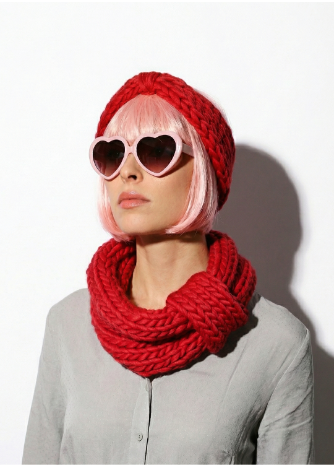 Blueberry Muffin Snood and Headband x @trustthemojo Kit - Yummy Yarn Version