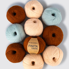 Pack di 10 gomitoli di Finita Yarn