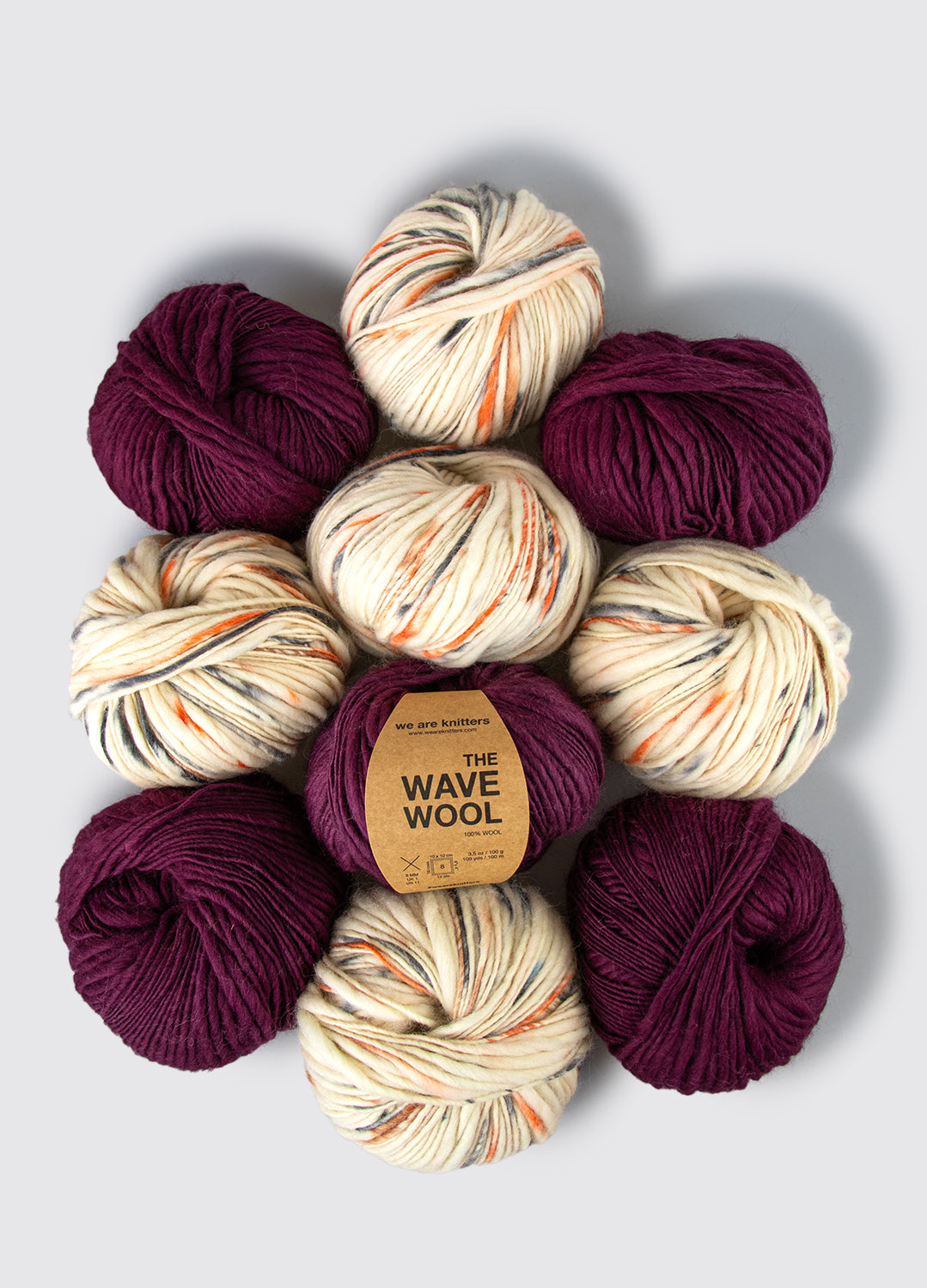 Pack di 10 gomitoli di Wave