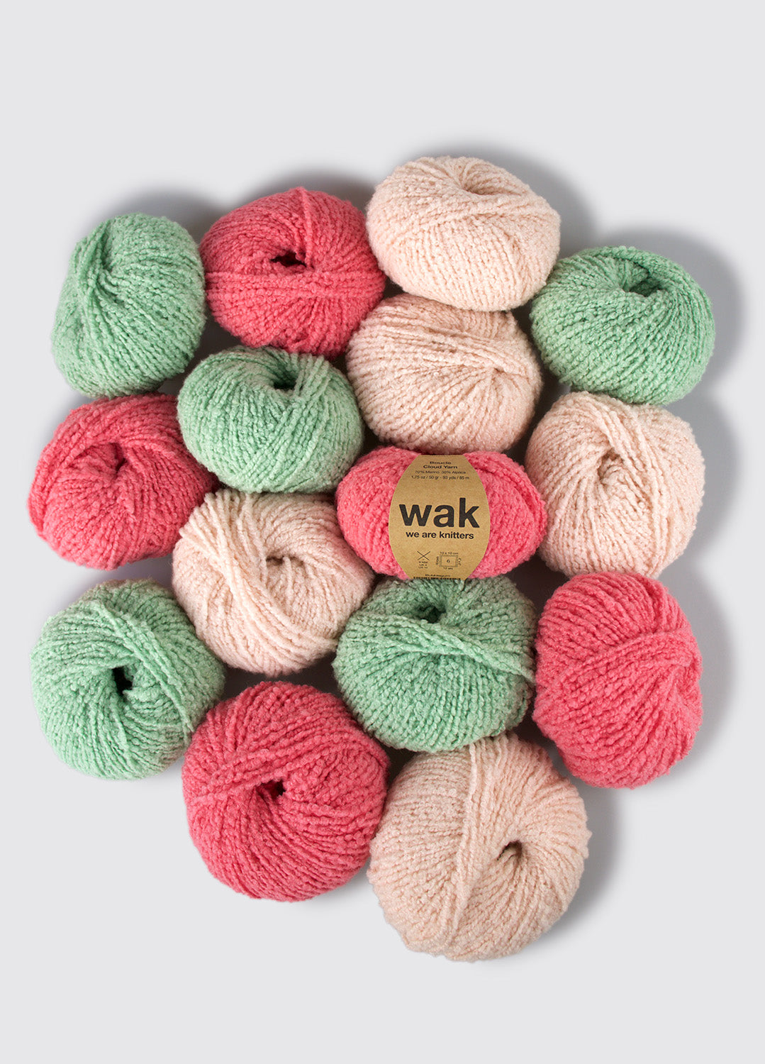 Pack di 15 gomitoli di Boucle Cloud Yarn
