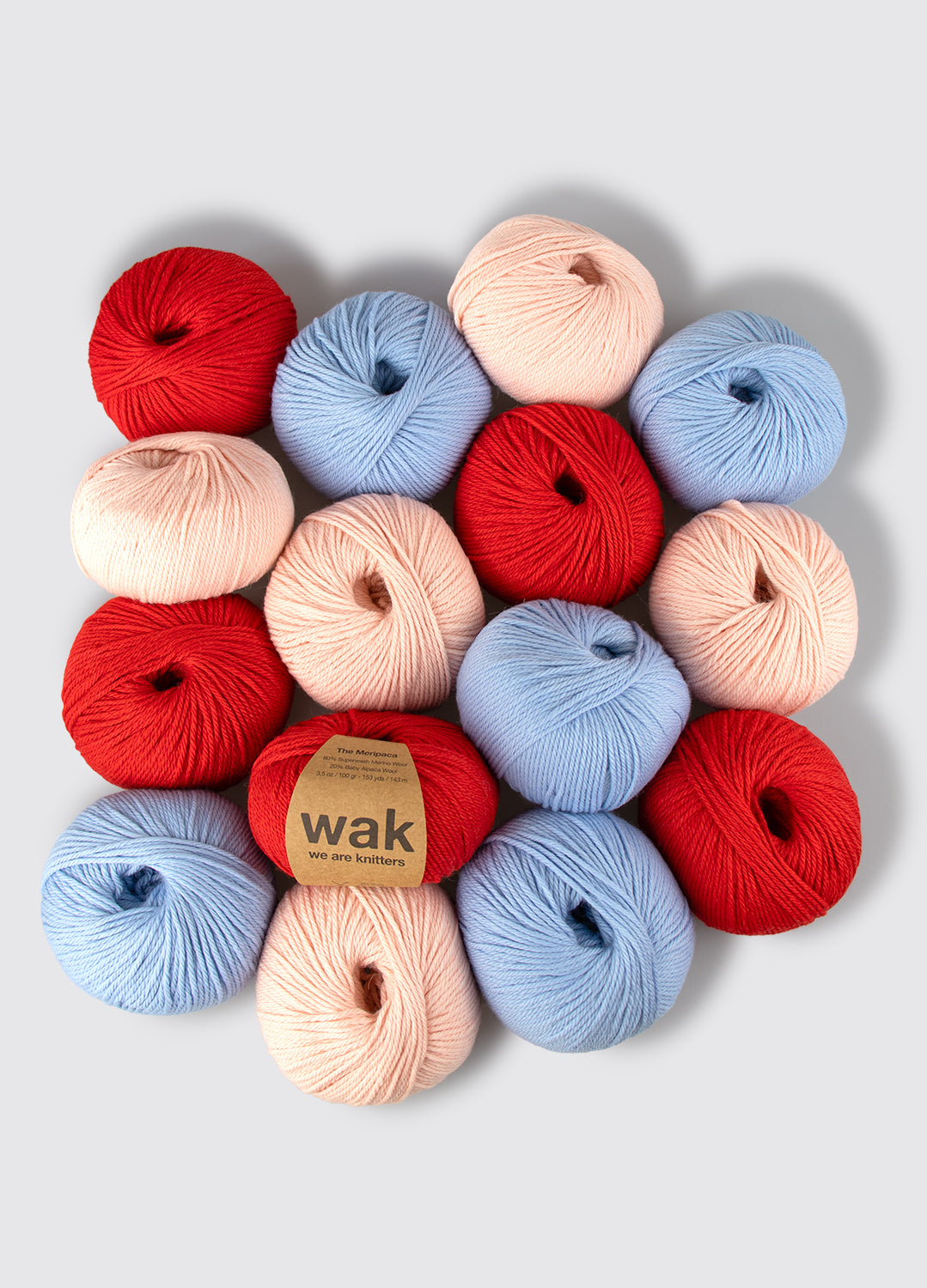 Pack di 15 gomitoli di Meripaca Yarn