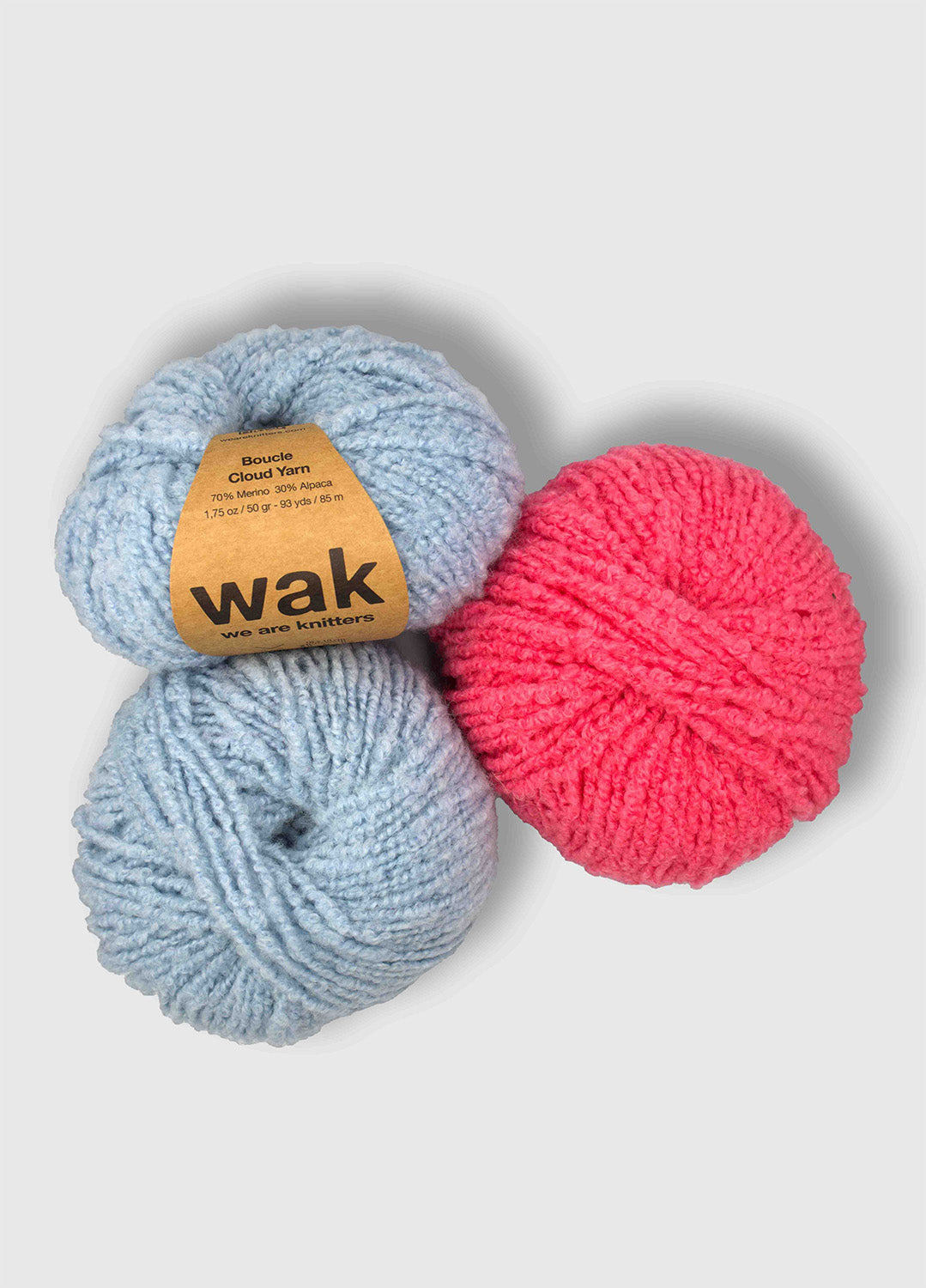 Pack di 3 gomitoli di Boucle Cloud Yarn