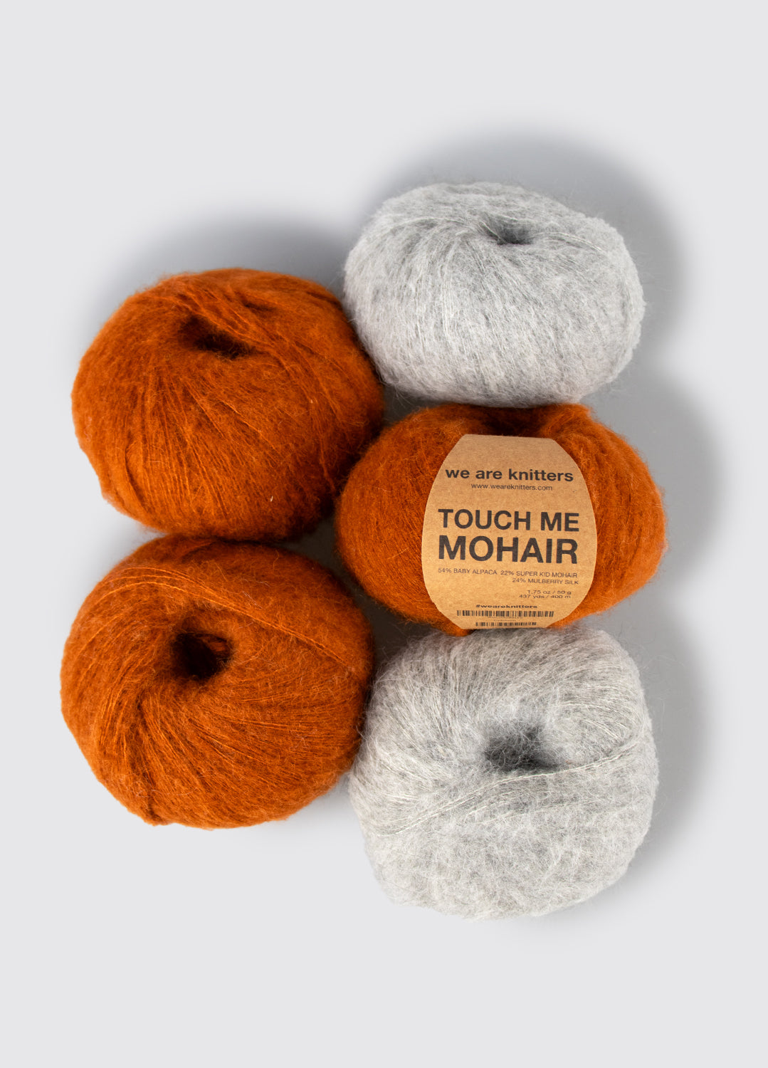 Pack di 5 gomitoli di Touch me Mohair