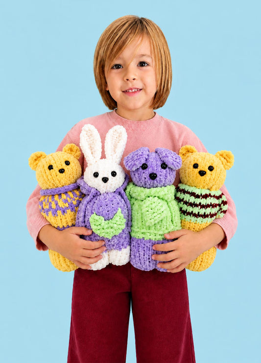 The Knitty Pet Pals Bundle Kit - Kit Bundle da 4 - The Cuddle Yarn