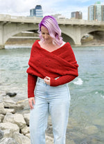 Easy Eyelet Sweater Scarf x @knitatude Kit - Offerta del mese