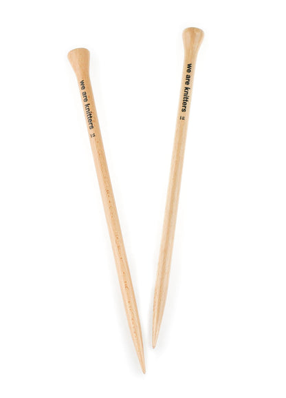 15mm Straight Beechwood Knitting Needles