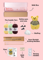 The Knitty Kitty - Mini Knitted Cat Kit - The Cuddle Yarn