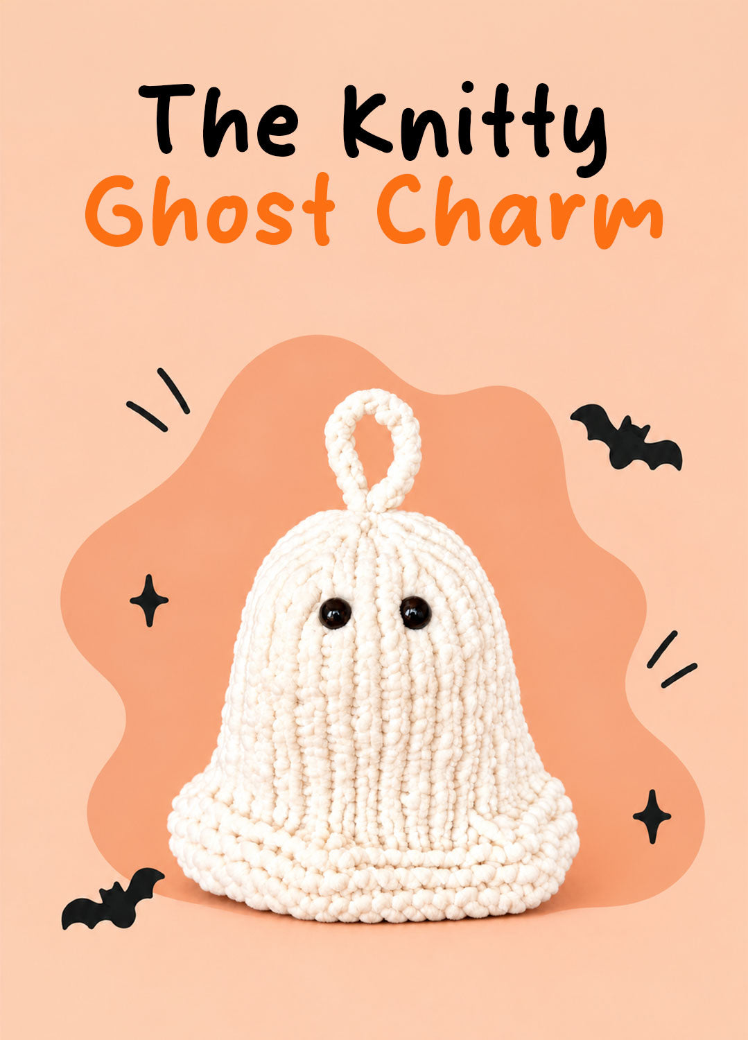 Il ciondolo fantasma Knitty – Kit facile per lavorare a maglia un fantasma