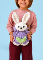 The Knitty Bunny - Mini Knitted Bunny Kit di livello facile - The Cuddle Yarn