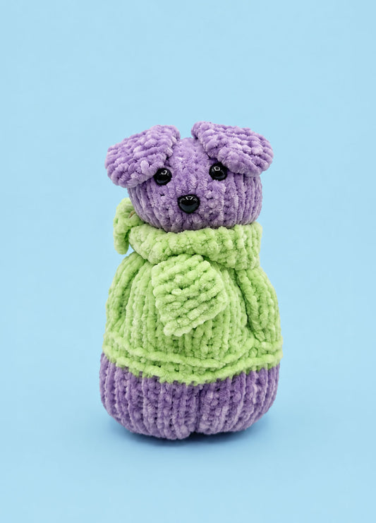 The Knitty Dog – Mini Knitted Dog Kit di livello facile – The Cuddle Yarn