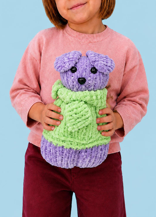 The Knitty Dog – Mini Knitted Dog Kit di livello facile – The Cuddle Yarn