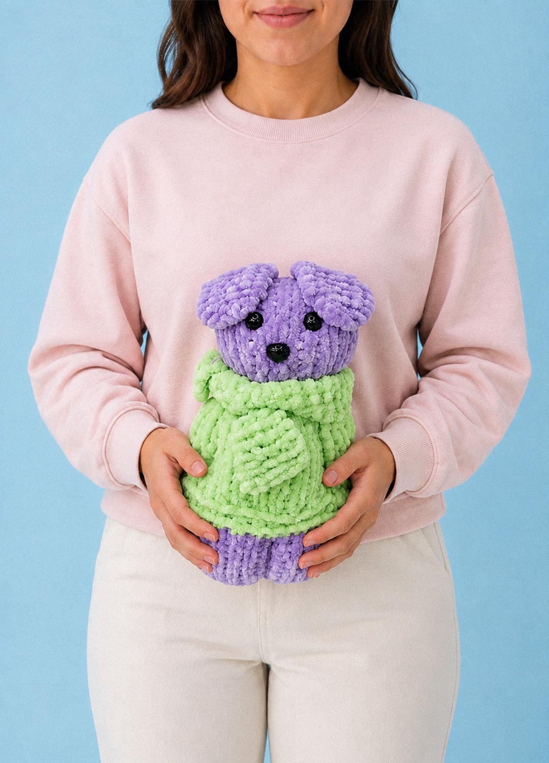 The Knitty Dog – Mini Knitted Dog Kit di livello facile – The Cuddle Yarn