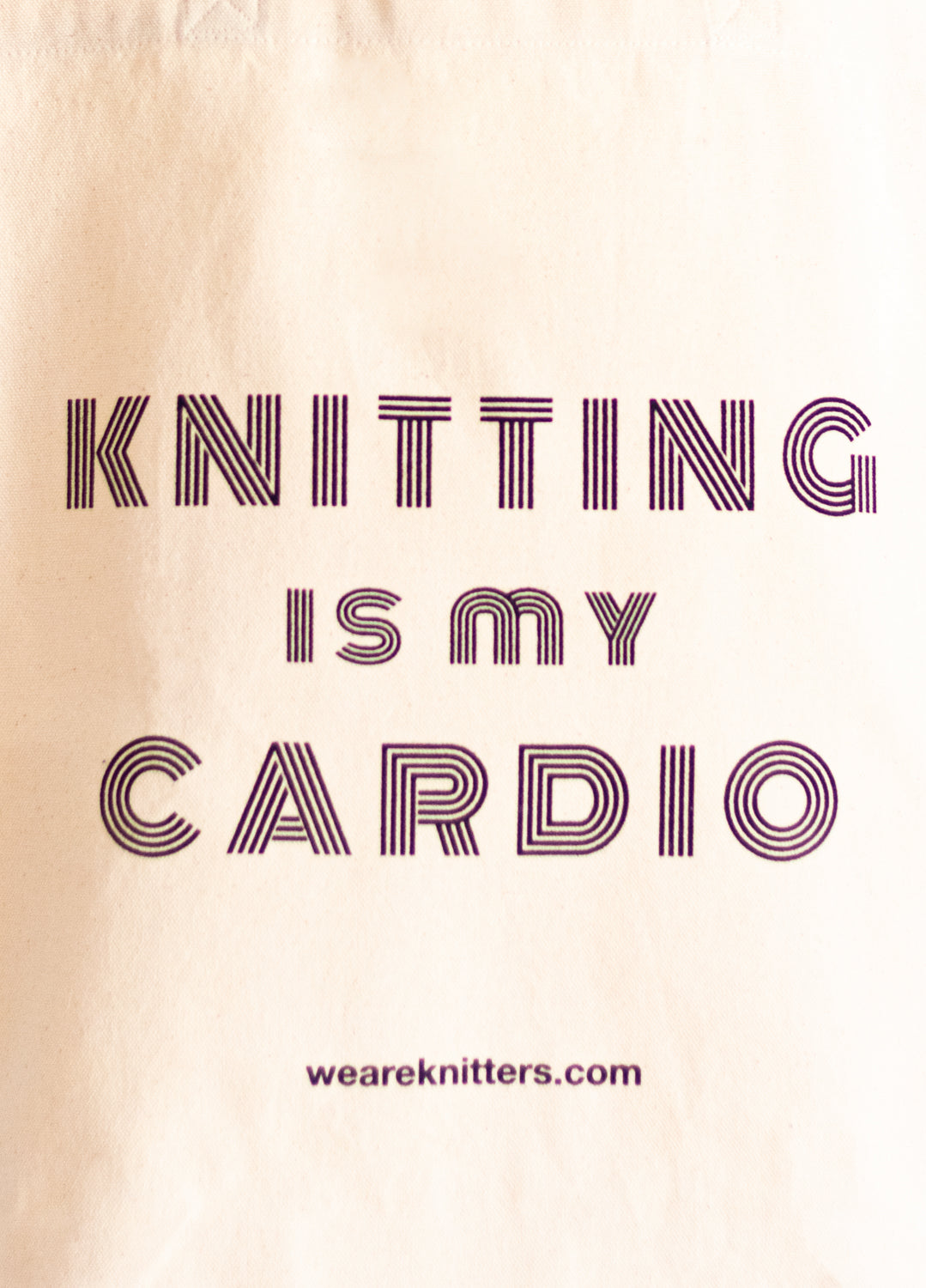 Tote Bag: Knitting is my Cardio