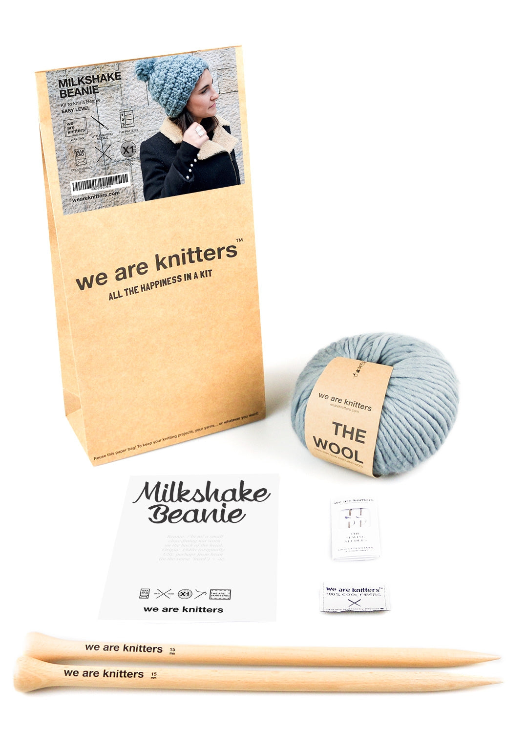 2 Kits Bundle @trustthemojo | The Blueberry Muffin Snood and Headband + Milkshake beanie - Yummy Yarn Version