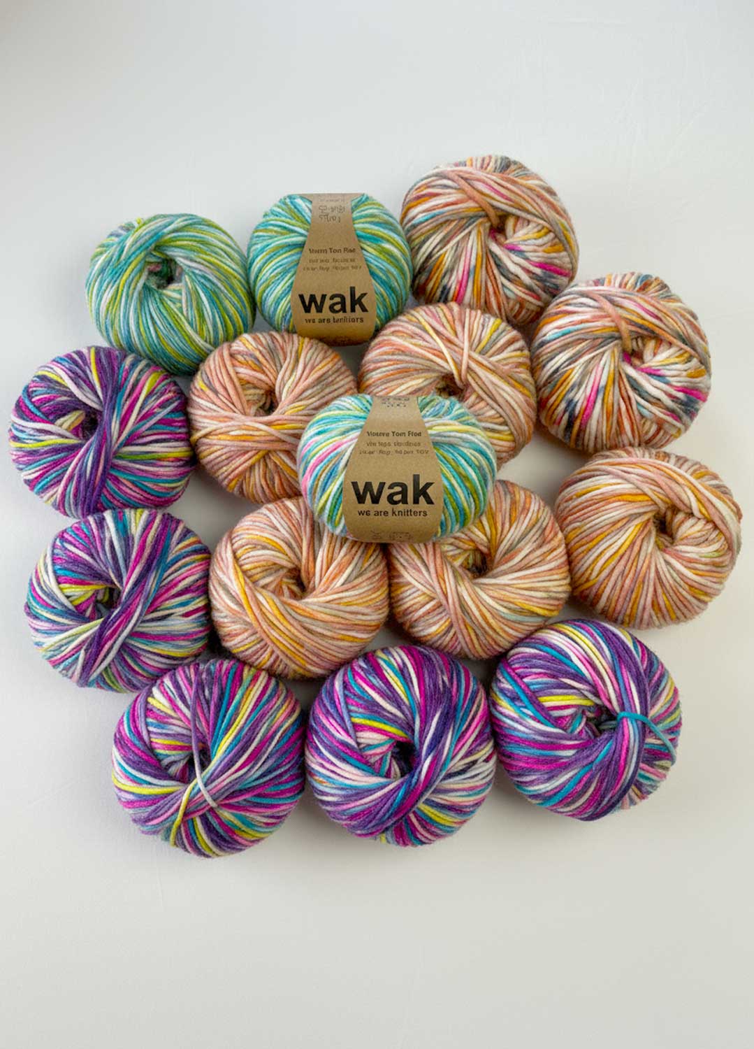 15 Pack of Yummy Yarn Fine Balls - Sprinkle Colors