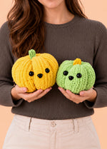Le zucche Knitty – Kit facile per lavorare a maglia delle zucche