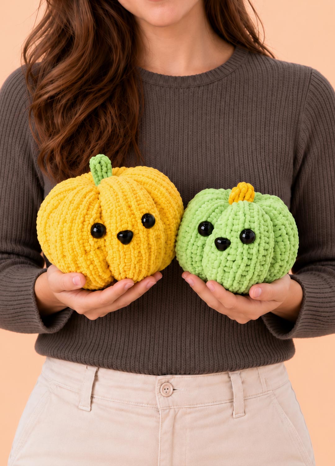 Le zucche Knitty – Kit facile per lavorare a maglia delle zucche
