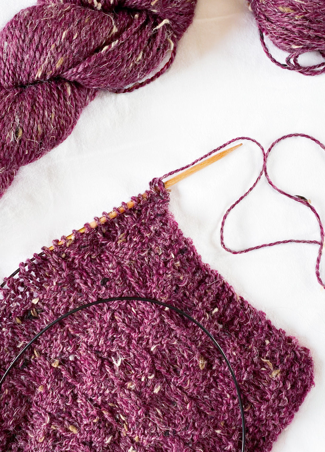 The Twist &amp; Shout Bordeaux Tweed