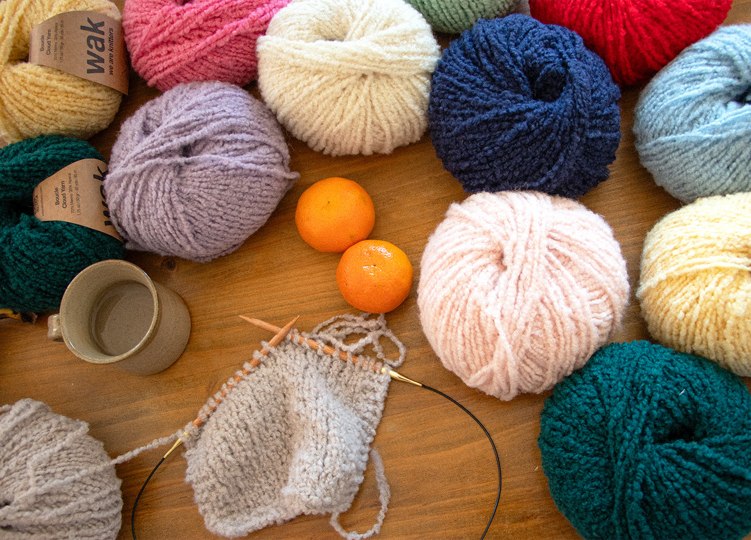 Pack di 5 gomitoli di Boucle Cloud Yarn
