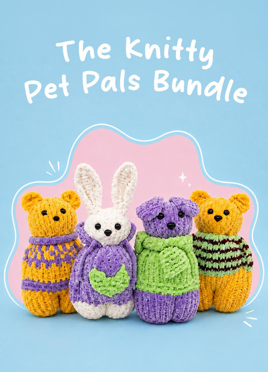 The Knitty Pet Pals Bundle Kit - Kit Bundle da 4 - The Cuddle Yarn