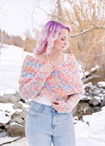 Easy Crochet Sweater Scarf x @knitatude Kit - Yummy Yarn Fine Version