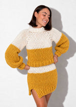 The Rainbow Skirt & Sweater Set Kit x @paula.on.knits – Versione The Yummy Yarn
